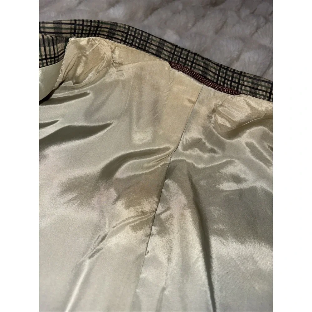 VTG Hart Schaffner Marx Jack Nicklaus Plaid Blazer Men 44R Sport Coat Union Made